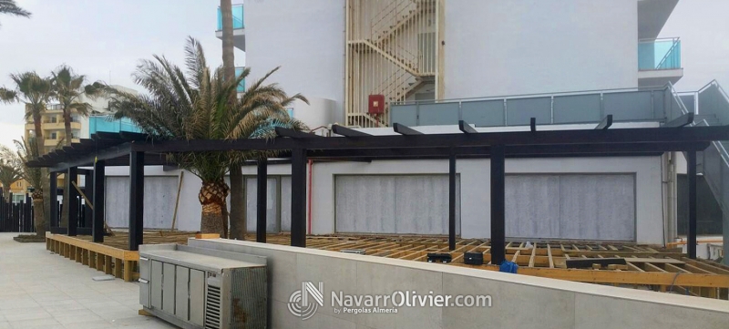Montaje de terraza para Hotel Best Sabinal, Roquetas de Mar