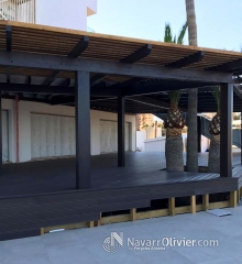 Pergola perimetral para restaurante de hotel best sabinal navarroliviercom