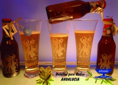 Grabar vasos de cerveza