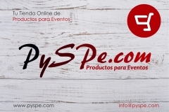 Pyspe.com, tu tienda online de productos para eventos