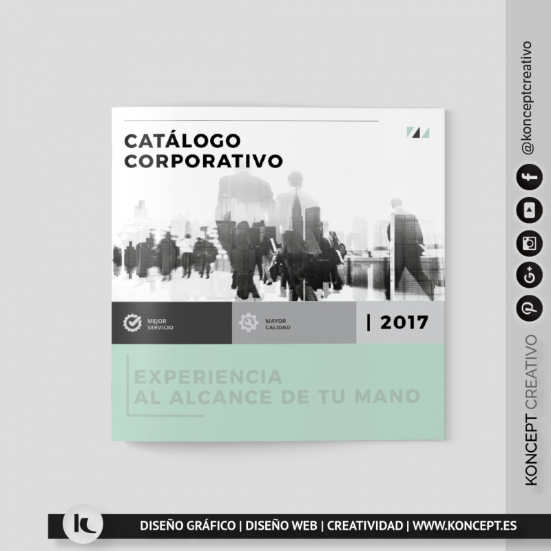 Diseño de catalogos corporativos (Koncept: diseño y maquetación de catálogos Barcelona)