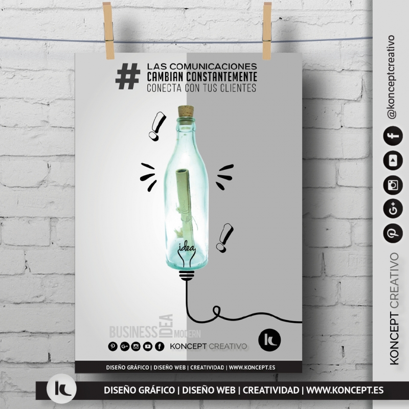 Diseo de carteles Barcelona, diseo de posters Koncept Creativo