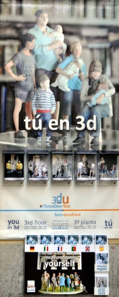 Souvenir personal de Madrid - T en 3d - ThreeDee-You Foto-Escultura 3d-u