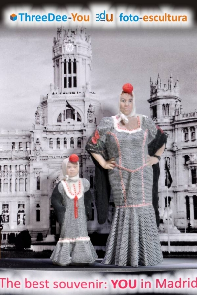 Souvenir personal de Madrid - Tú en 3d - ThreeDee-You Foto-Escultura 3d-u
