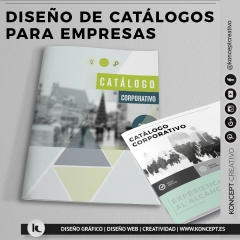 Diseo de catlogos para empresas, diseo de folletos, koncept creativo diseo grafico barcelona