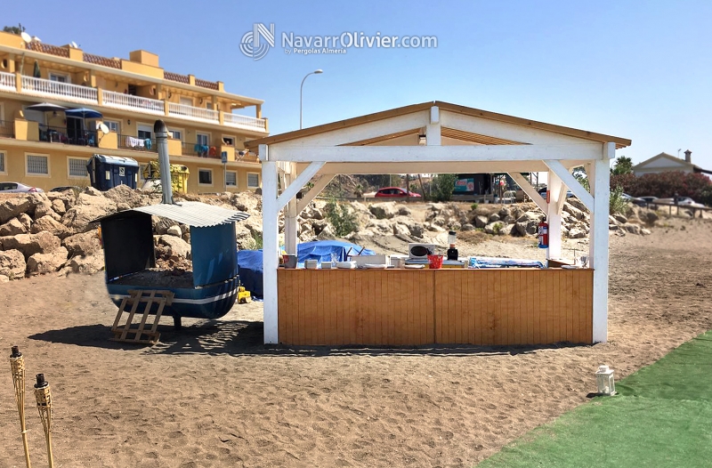 Espetero desmontable para playa malagueña