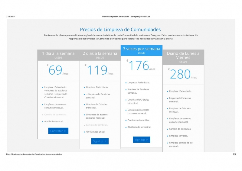 Precios Limpieza Comunidades _ Zaragoza _ 976487096