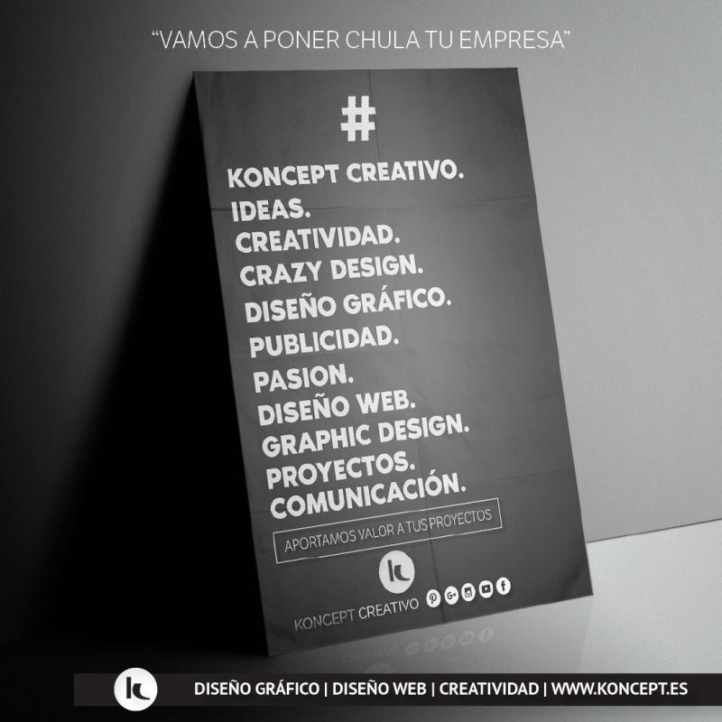 Servicios de diseño gráfico y diseño web (Koncept Creativo) 
