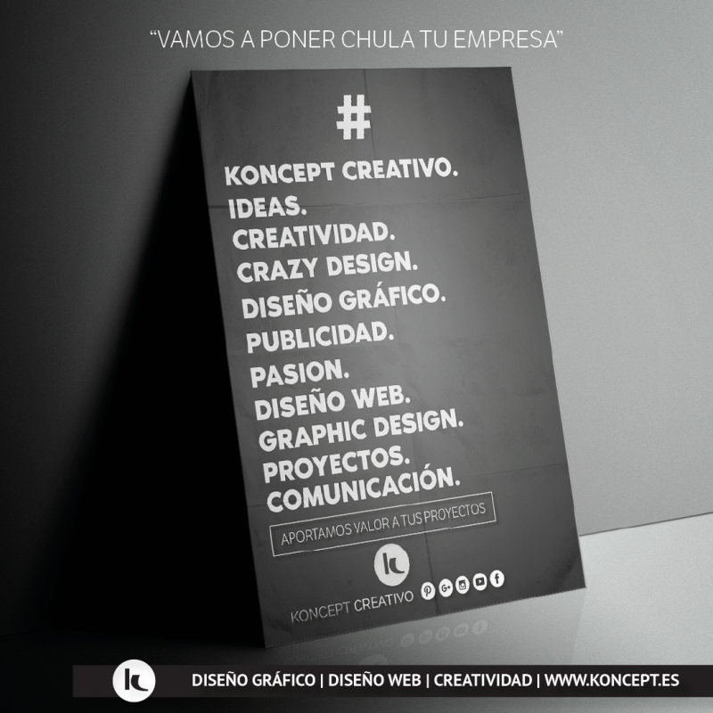 Servicios de diseo grfico y diseo web (Koncept Creativo) 