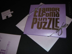 Invitacion de boda en puzzle