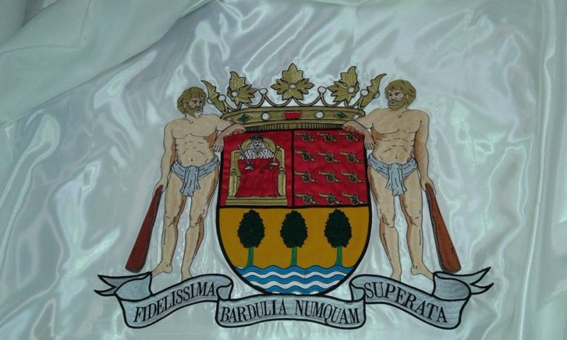 Bordado del escudo de San Sebastian 