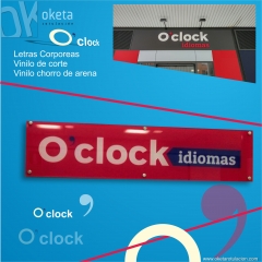 O-clock - rotulacin letras corporeas fachada - rotulos oketa