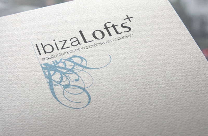 Diseño de logotipo y branding para Ibiza Lofts. Diseño www.talem.es