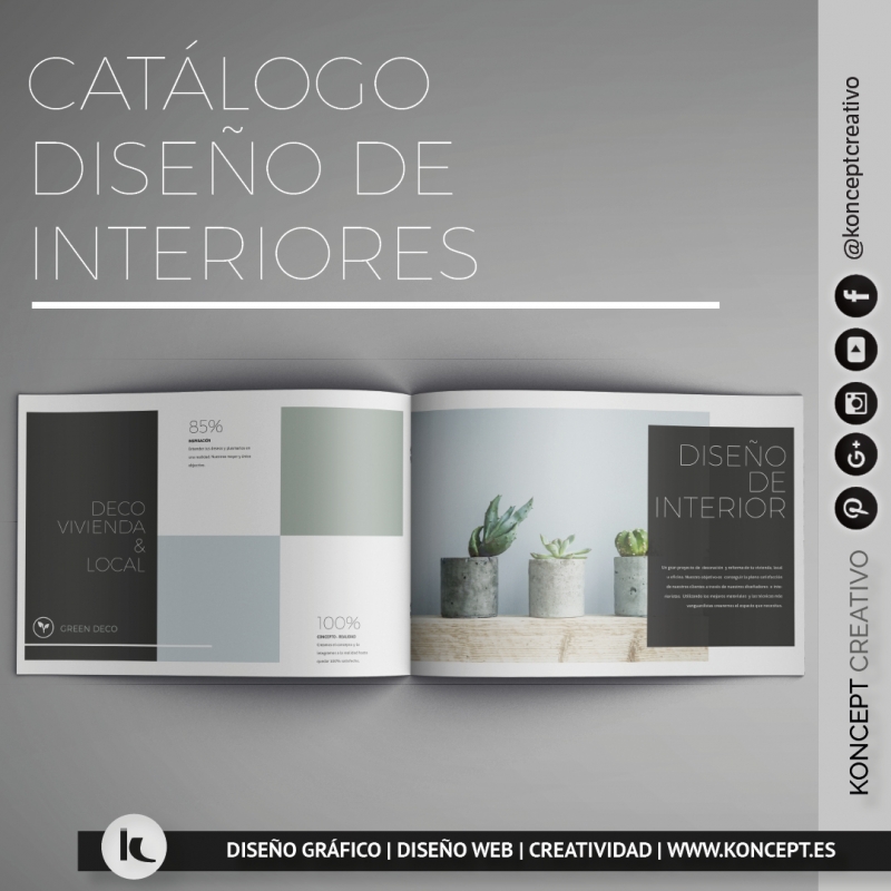 Diseo de catalogo decoracion e interior. Diseo de catalogos Barcelona Koncept Creativo