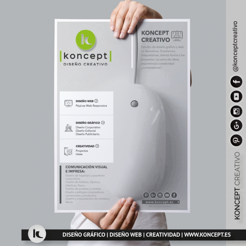 Servicios de diseño grafico Barcelona - diseño web Bcn. Koncept Creativo