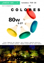 Lámparas Par de colores: para iluminación exterior