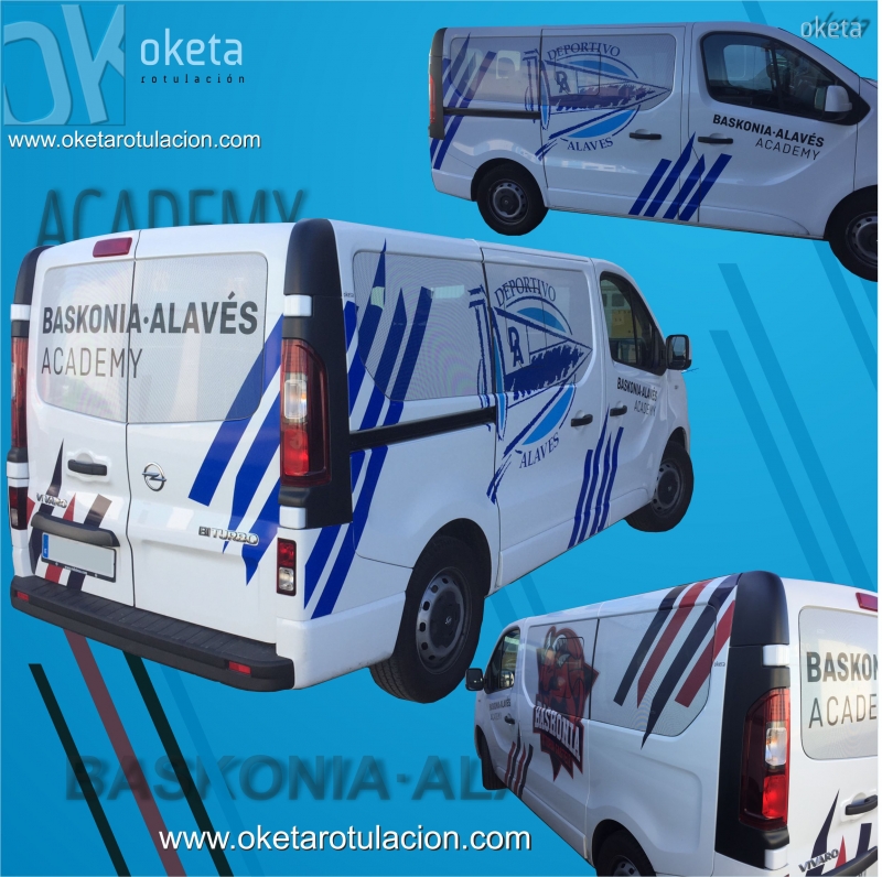 Baskonia-Alavés - Rotulación de furgonetas- Rótulos Oketa