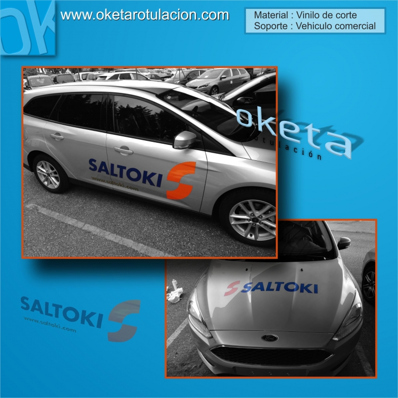 Saltoki Rotulación vehículo comercial- Rótulos Oketa