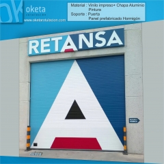 Retansa - rotulacion puerta rapida y rotulo - rotulos oketa