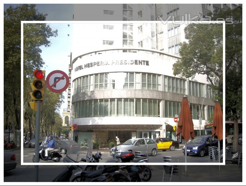Projecte i Rehabilitaci de Faanes principals Hotel Hesperia de Barcelona
