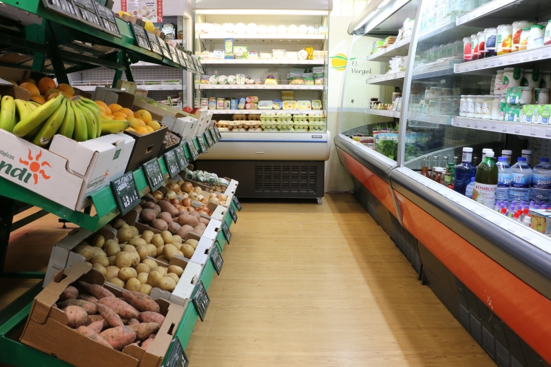 Interior Supermercado Ecológico El Vergel Paseo de la Florida