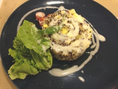 Ensalada fria de quinoa y frutas