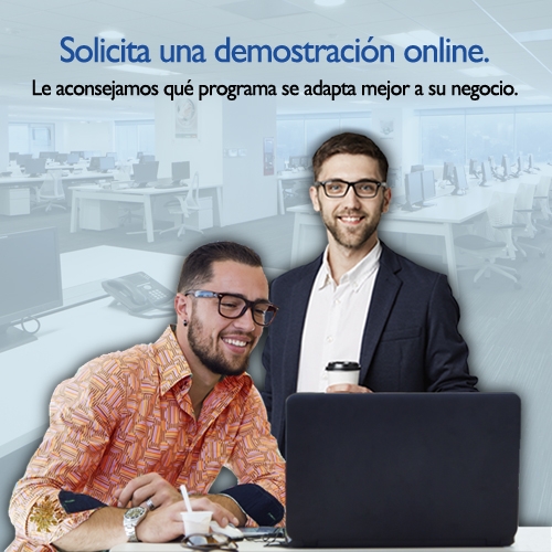 Solicita una demostración online y le aconsejaremos qué programa se adapta mejor a su negocio.