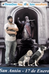 En san anton inmortaliza tu mascota - figuras 3d de animales - threedee-you foto-escultura 3d-u