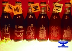 Cervezas cruzcampo grabadas para bodas