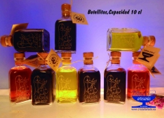 Botellitas para bodas grabadas