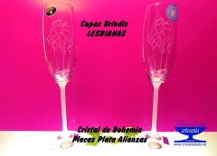 Copas de brindis para lesbianas