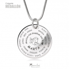 Colgante medallon regalo fin de curso