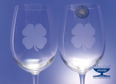 Copas de vino grabadas