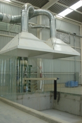 Campanas de grandes dimensiones para captacion de polvo
