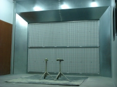 Cabina de barnizado con filtracion en seco