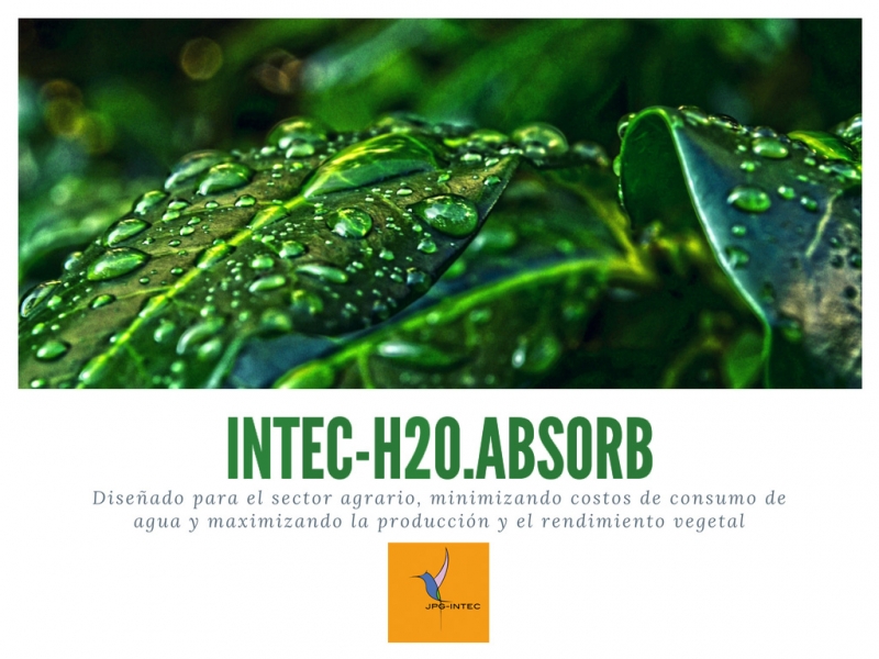 Agua gel para riego. INTEC-H2O.ABSORB