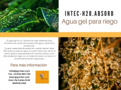 Agua gel para riego