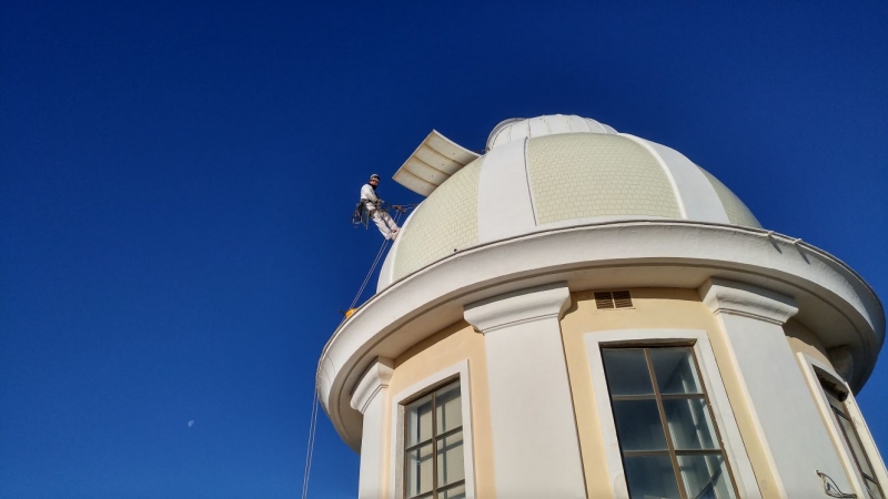 Impermeabilizacion de edificio histrico ( observatorio de Marina )S.fernando