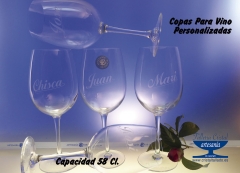 Grabar copas de vino en madrid