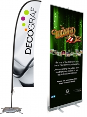 Roll up, banners, displays para interior y/o exterior