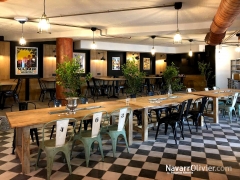 Carpinteria a medida y decoracion de restaurante en nimes francia