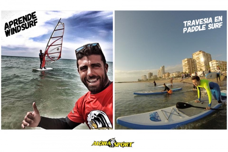 aprende paddle surf y windsurf en Alicante