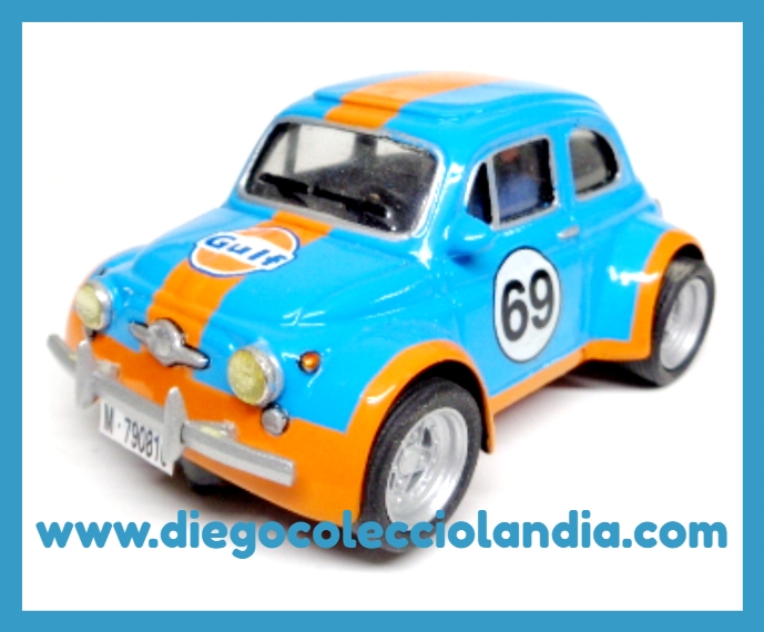 Fiat 500 Gulf para Scalextric . www.diegocolecciolandia.com . Tienda Scalextric, Slot Madrid, España