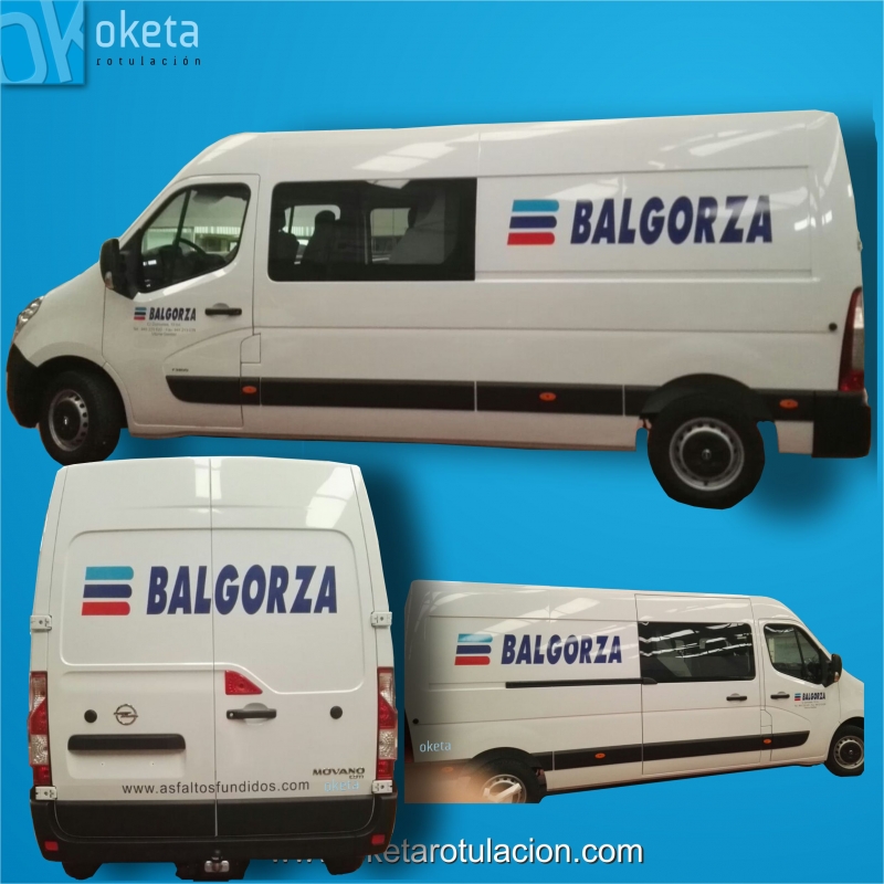 Rotulacion furgoneta Balgorza