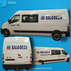 Rotulacion furgoneta balgorza