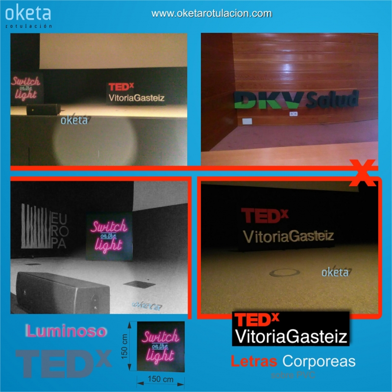 Rotulacion evento TEDx , @oketarotulacion, #rotulosvitoria
