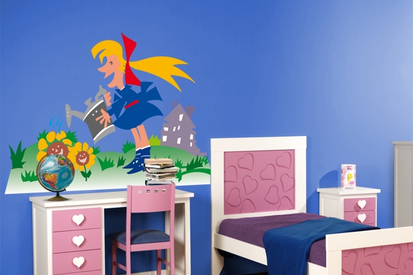 Fantásticos murales para dormitorio infantil