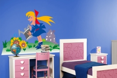 Fantsticos murales para dormitorio infantil