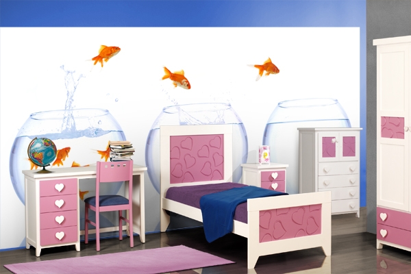 Fantsticos murales para dormitorio infantil