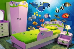 Fantasticos murales para dormitorio infantil